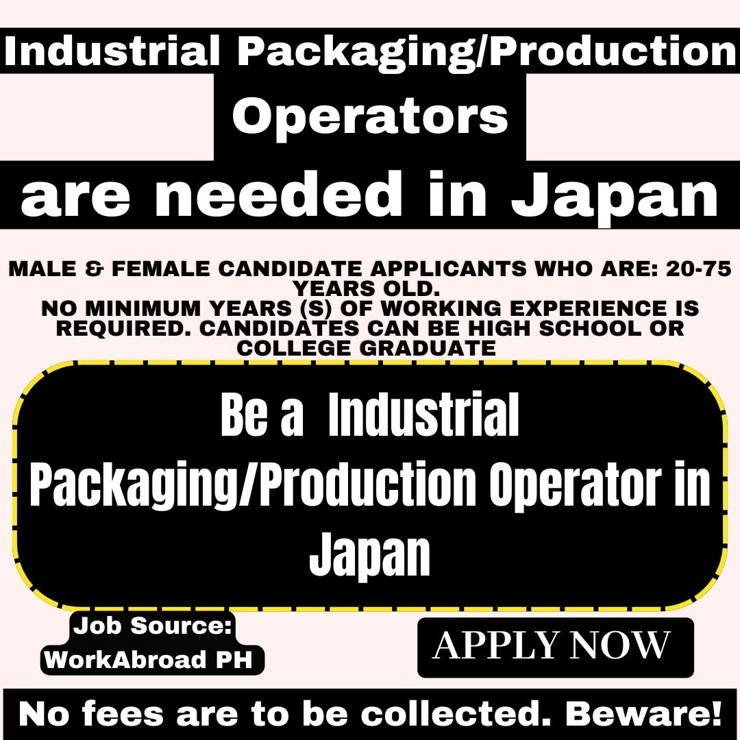 Industrial Packaging/Production Operators in Japan